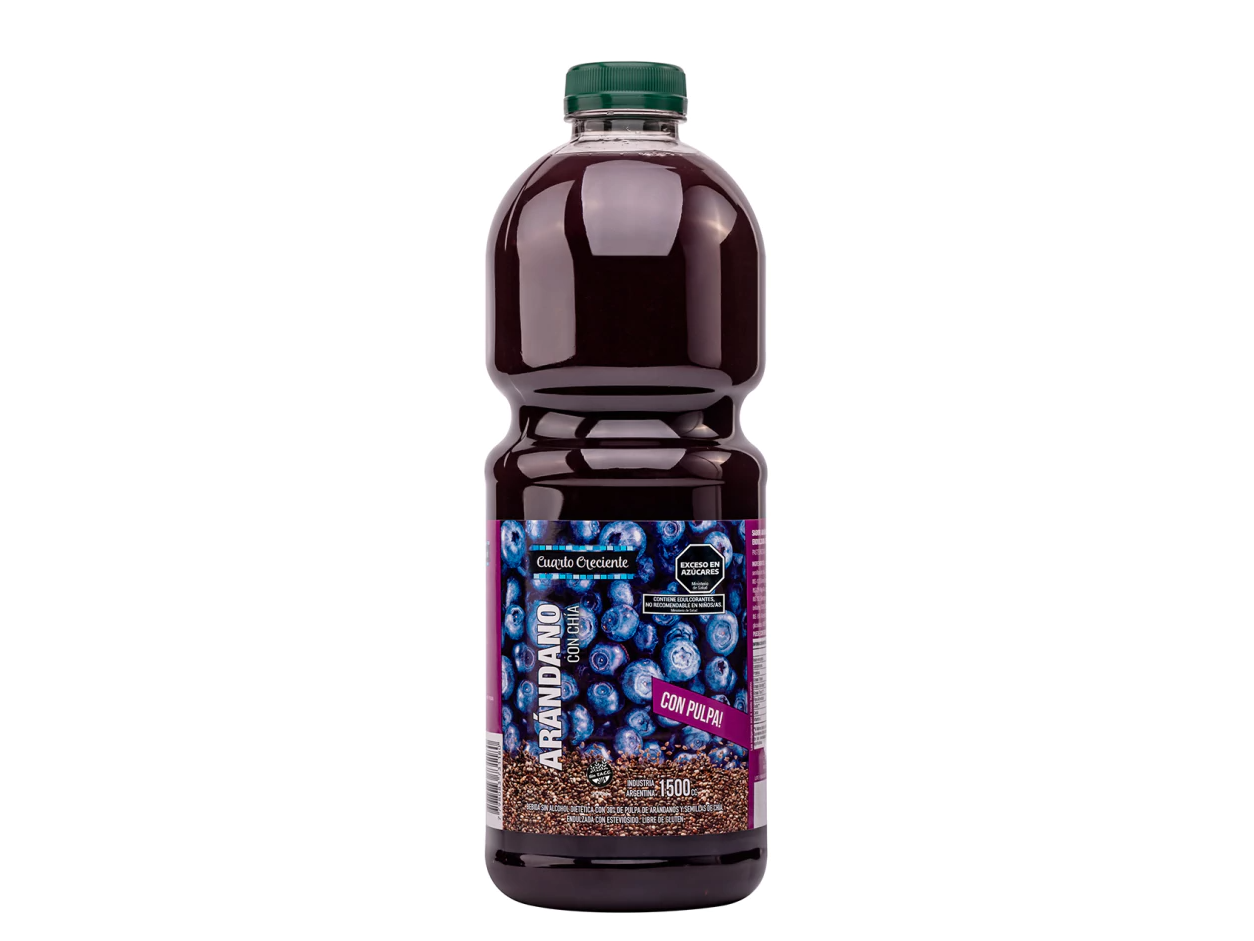Jugo Arándanos con Chía 1500ml CUARTO CRECIENTE