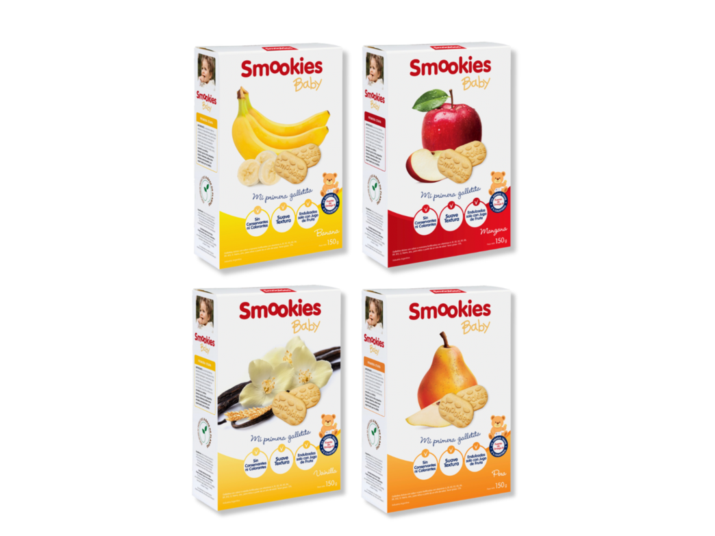 Galletitas Dulces Varios Sabores SMOOKIES BABY