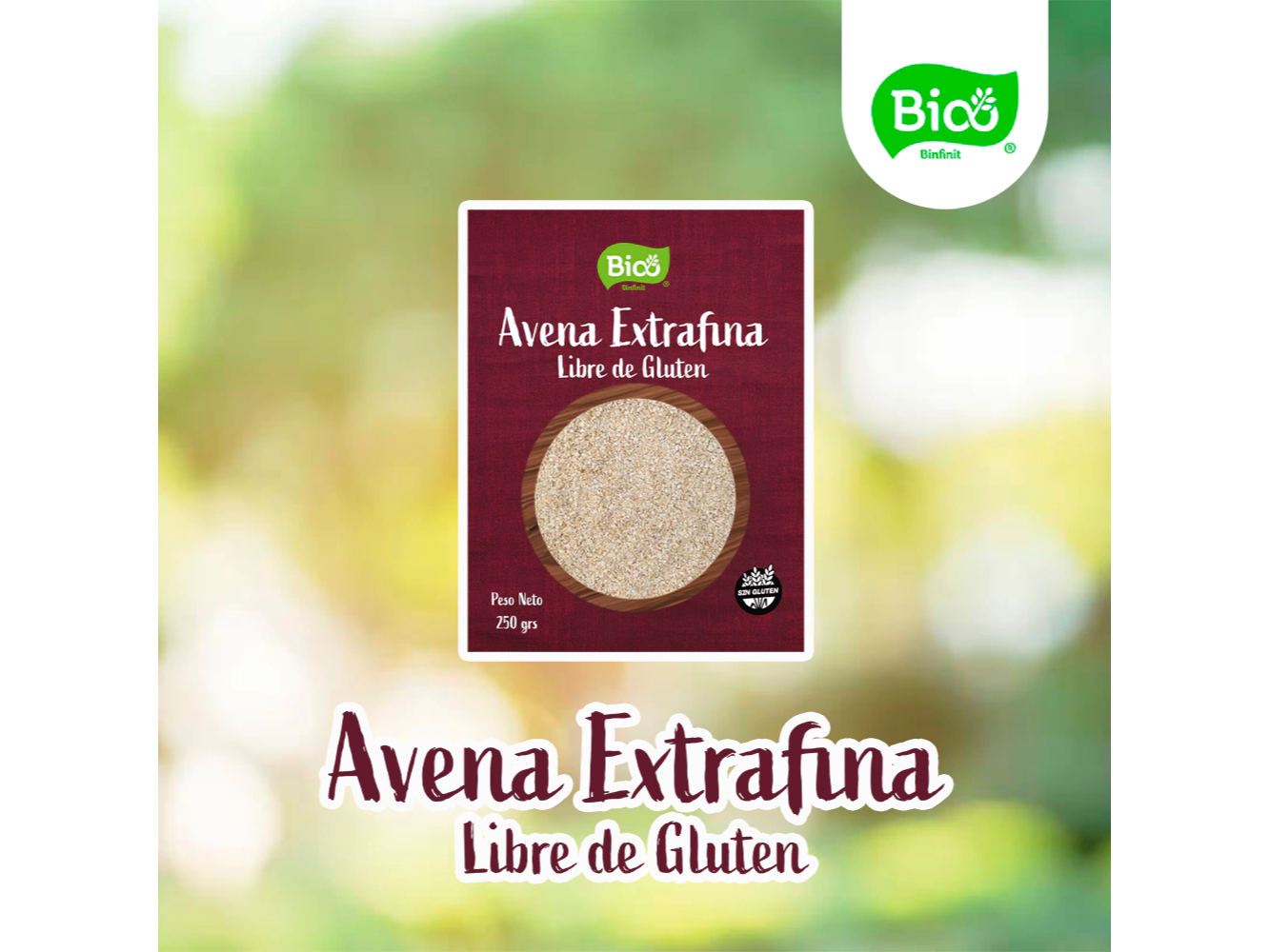 Avena Extrafina SIN LACTOSA 250g BINFINIT