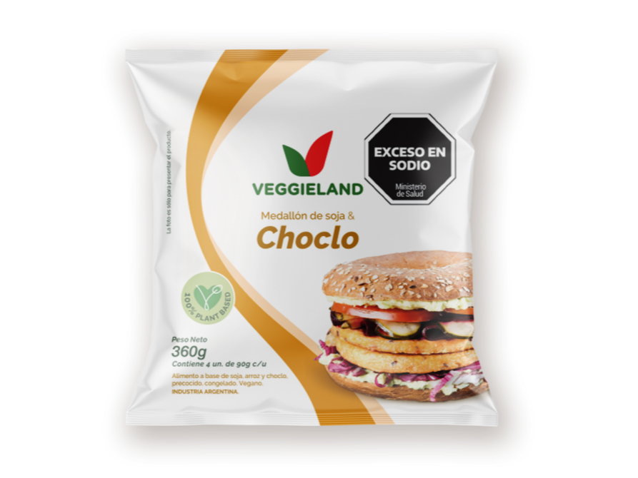 Medallón de Soja y Choclo x 4 unidades VEGGIELAND
