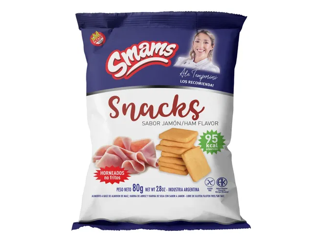 Snacks sabor Jamón 80g SMAMS