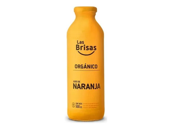 Jugo Orgánico Liviano de Naranja 500ml LAS BRISAS
