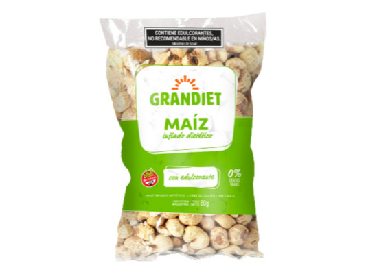 Maíz Inflado Dietético con Edulcorante 80g GRANDIET