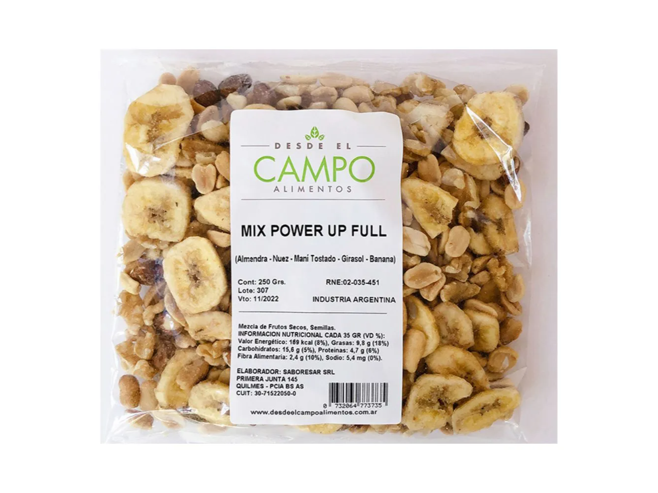 Mix Power up Full 250g DESDE EL CAMPO