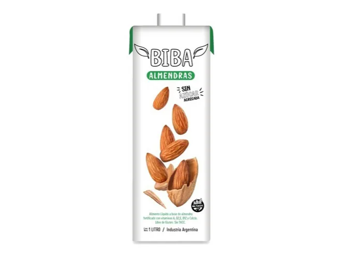 Leche  de Almendras  SIN AZUCAR BIBA