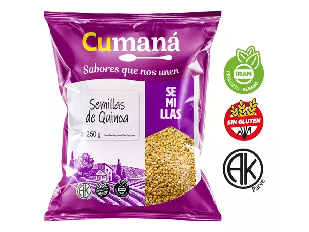 Semillas de Quinoa SIN GLUTEN 250g CUMANÁ
