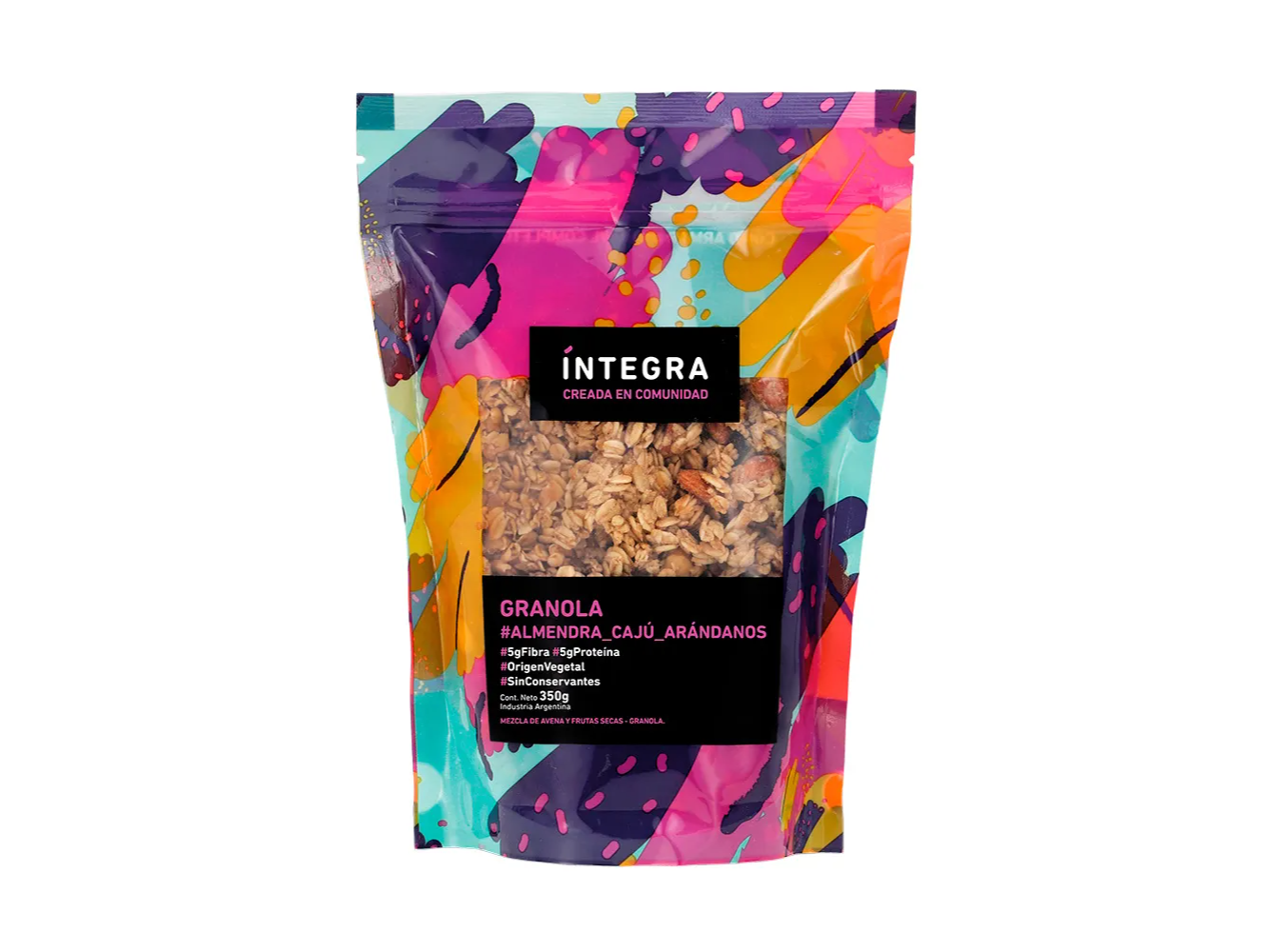 Granola de Almendras, Cajú y Arándanos 350g INTEGRA