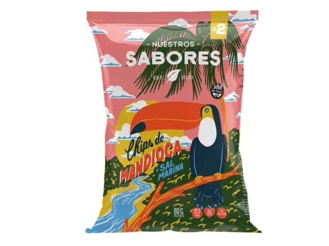 Chips de Mandioca y Sal Marina 80g NUESTROS SABORES