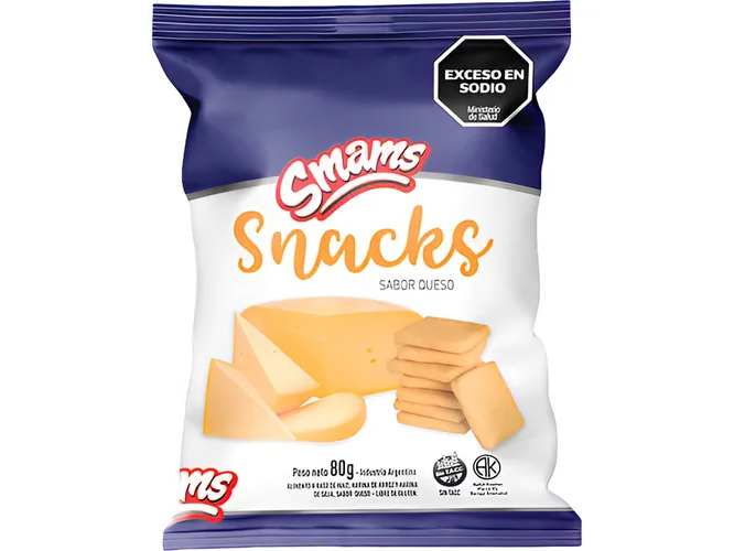 Snacks sabor Queso 80g SMAMS