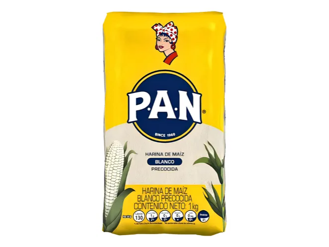 Harina Maiz Blanco Precocido y Molido PAN