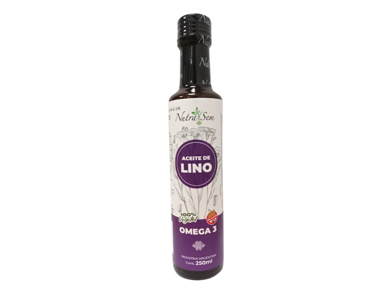 Aceite de Lino Omega 3 250ml NUTRASEM