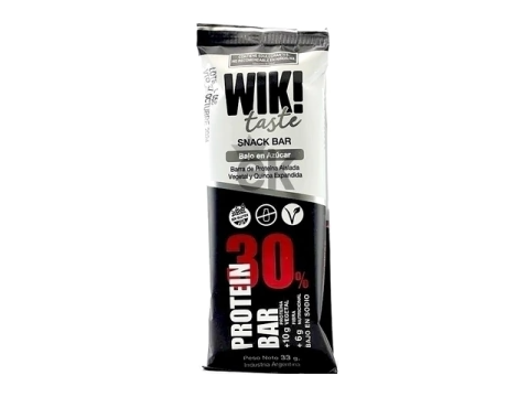 Barra de Proteina SIN LACTOSA, SIN GLUTEN 33g WIK!