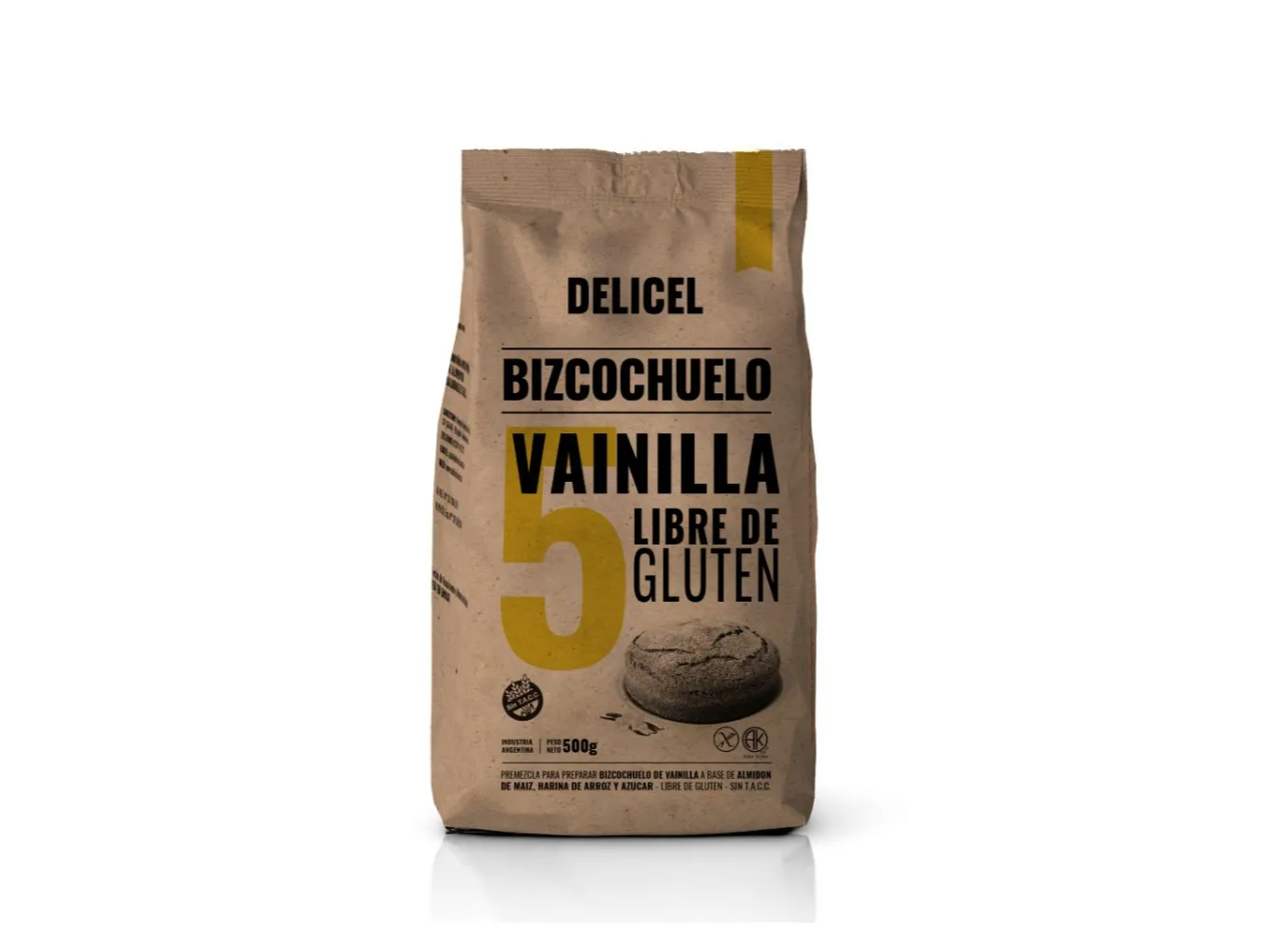 Premezcla para Bizcochuelo de Vainilla 500g DELICEL