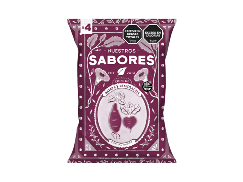 Chips de Batata y Remolacha 80g NUESTROS SABORES