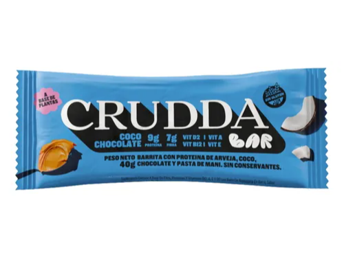 Barra Proteica sabor Coco y Chocolate 40g CRUDDA