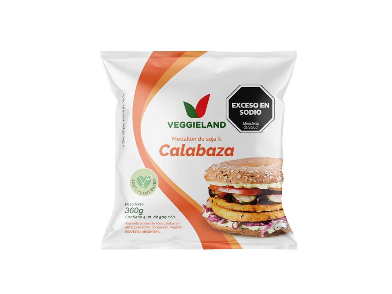 Medallón de Soja y Calabaza x 4 unidades VEGGIELAND