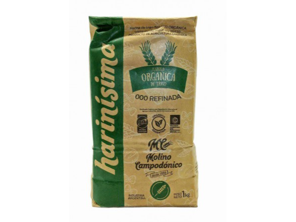 Harina de Trigo 000 Organica 1kg HARINISIMA