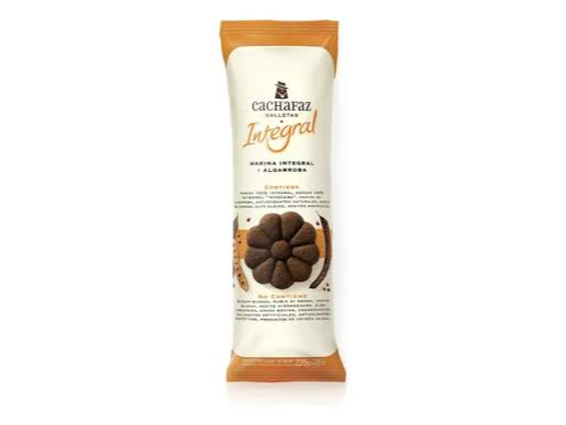 Galletas integrales de Harina Integral y Algarroba x 225g CACHAFAZ