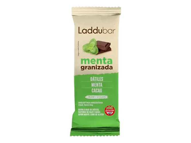 Barras de dátiles, menta y cacao x 30g SIN GLUTEN VEGANO LADDUBAR