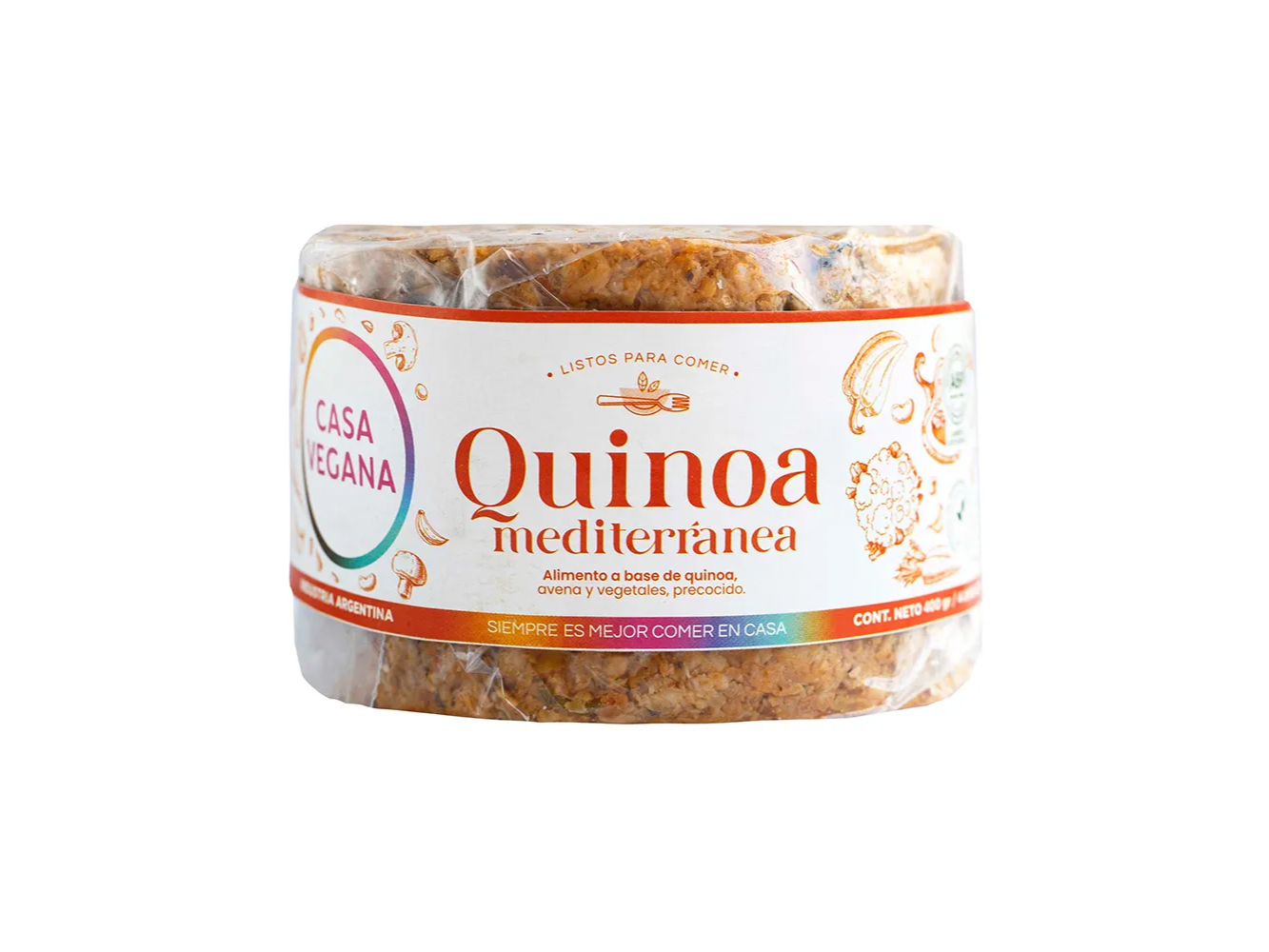 Medallones de Quinoa Mediterránea x 4u 400g CASA VEGANA