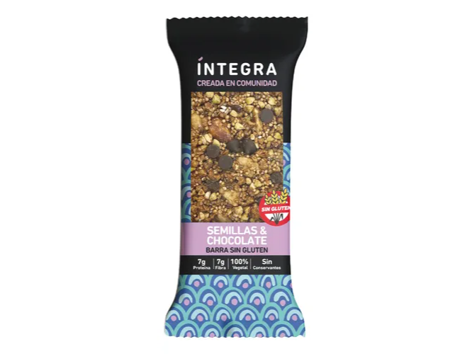 Barra de Semillas y Chocolate INTEGRA