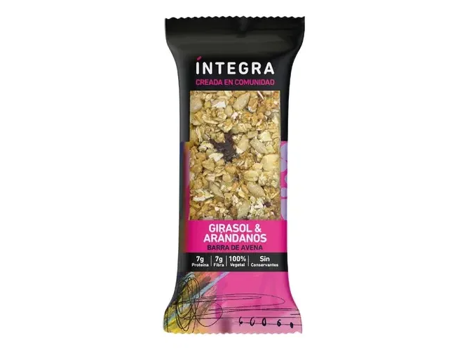 Barra de Avena, girasol y arandanos INTEGRA