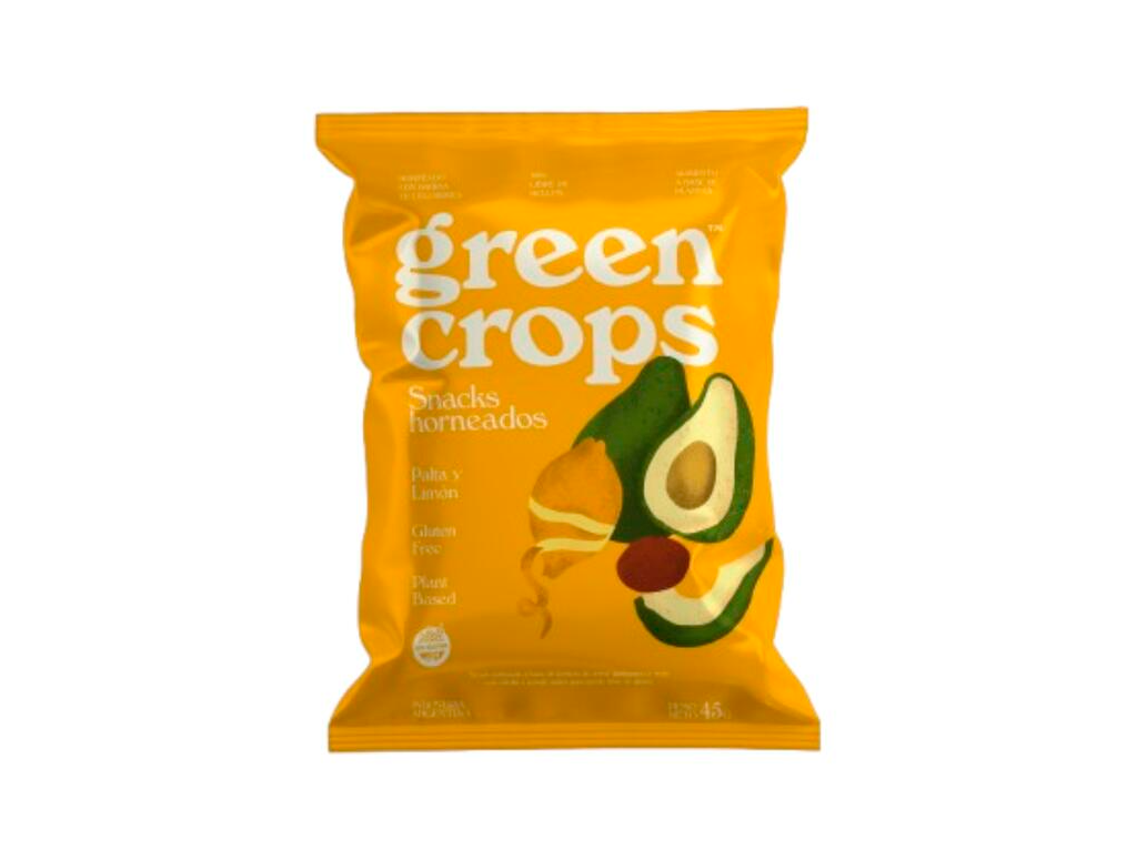 Snacks Horneados Palta y Limón x 45g VEGANO GREEN CROPS