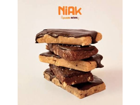 Barra de maní, miel y chocolate NIAK