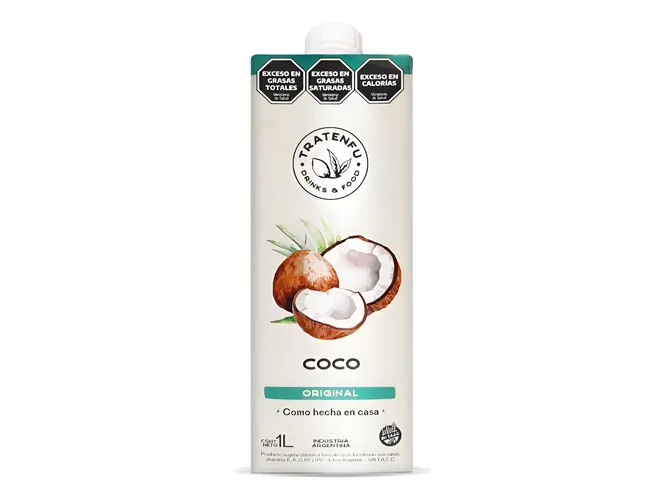 Bebida de Coco  x1L Sin Gluten, Sin Azúcar TRATENFU