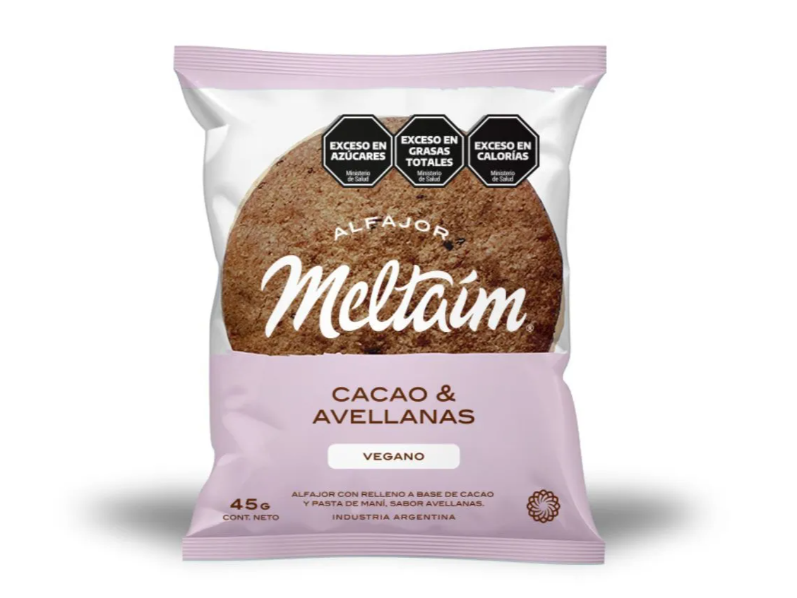 Alfajor de Cacao y avellanas MELTAIM