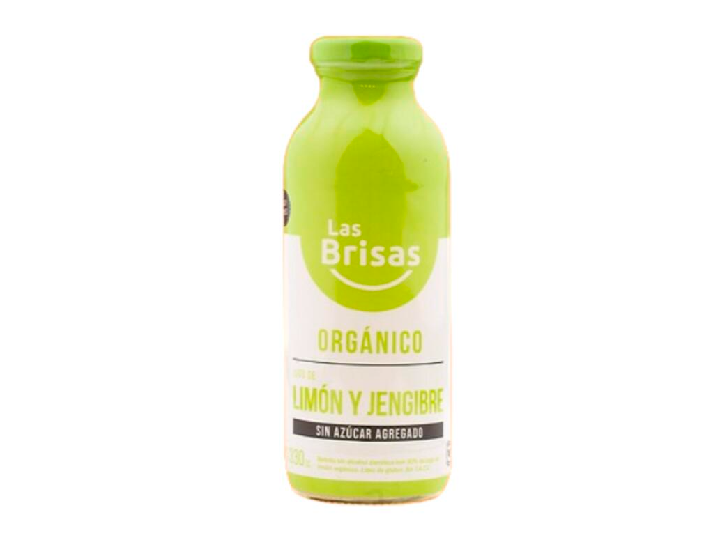Jugo Orgánico de Limón y Jengibre 330ml LAS BRISAS