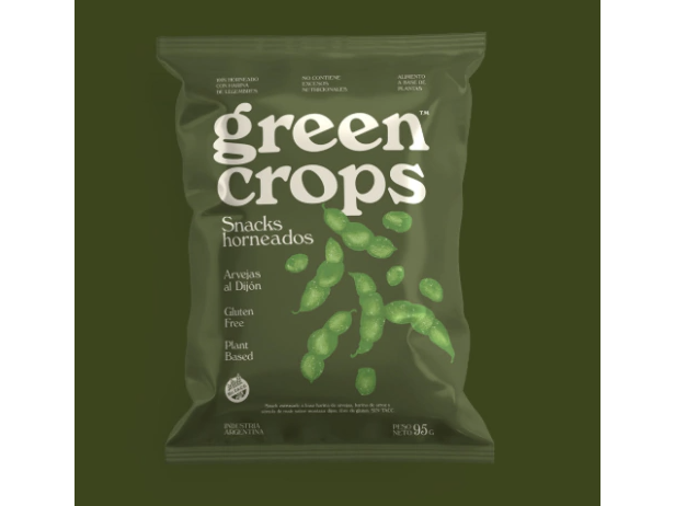 Snacks sabor Arvejas al Dijon x 45g VEGANO GREEN CROPS (Copia)