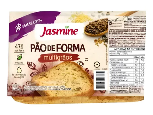 Pan de Molde Multigranos x 350g JASMINE
