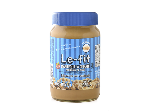 Mantequilla de Maní Crunchy 360g LE-FIT