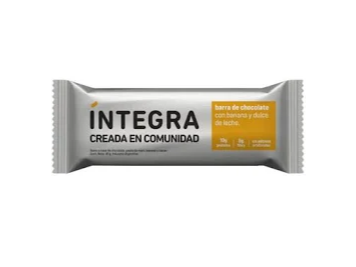 Barra de Chocolate con Banana y Dulce de leche x 41g INTEGRA