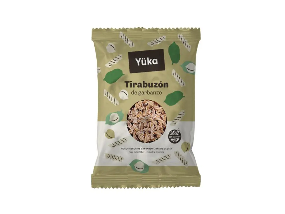 Fideos Tirabuzon  de Garbanzos x 250g YUKA