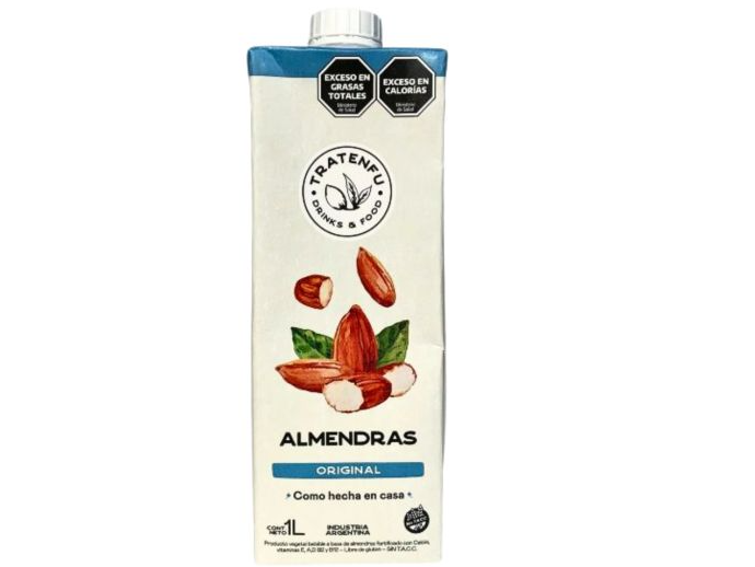 Bebida de Almendras  Original x1L SIN GLUTEN, SIN AZUCAR TRATENFU