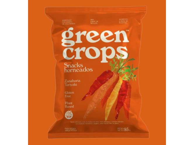 Snacks Horneados Zanahoria Teriyaki x 45g VEGANO GREEN CROPS