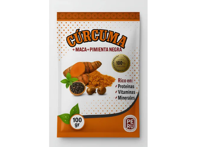 Cúrcuma + Maca + Pimienta negra X 100gr