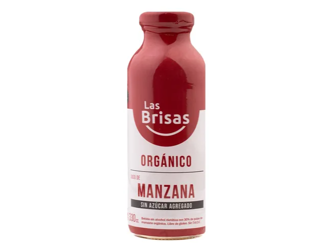 Jugo Orgánico de Manzana 330ml LAS BRISAS
