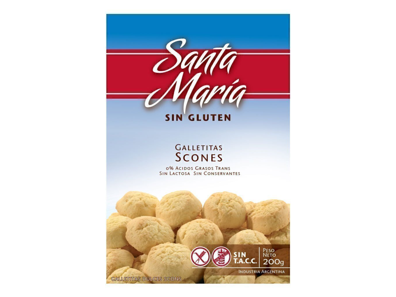 Scons SANTA MARÍA sin gluten  x200g