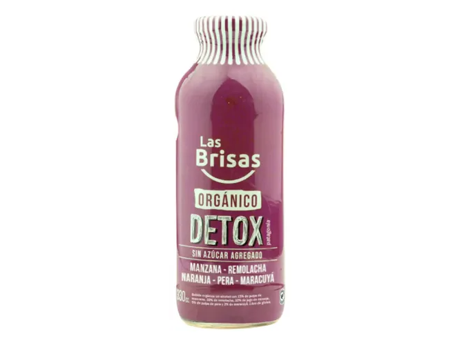 Jugo Orgánico Detox sabor  Manzana, Remolacha, Naranja, Pera y Maracuya 330ml LAS BRISAS