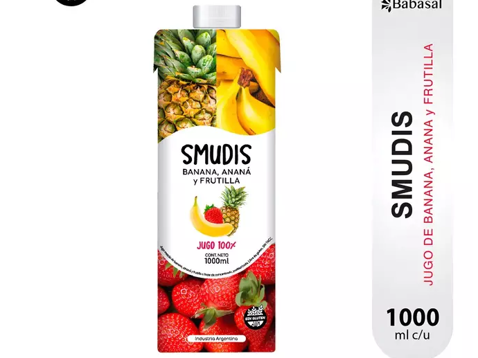 Jugo de Banana, Ananá y Frutilla SMUDIS