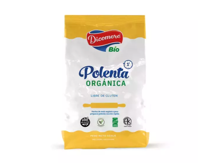 Polenta orgánica cocción rápida X 450g  DICOMERE