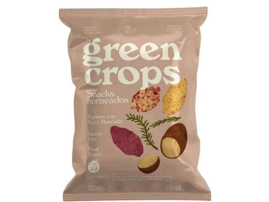 Snacks Horneados Papines con Nuez Moscada x 45g VEGANO GREEN CROPS