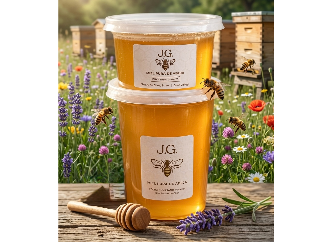 MIEL  Pura de Abeja  J.G.