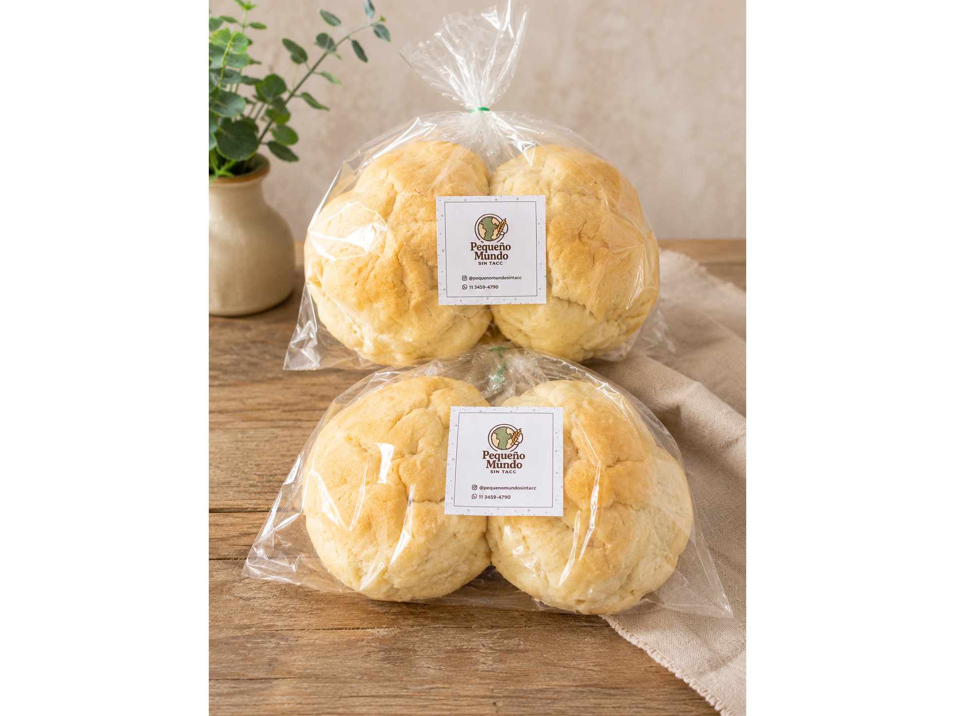 Pan de Sandwich x2 unidades PEQUEÑO MUNDO SIN TACC