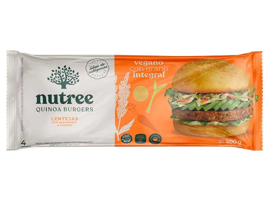 Medallones de Quinoa  y Lentejas x4u  NUTREE