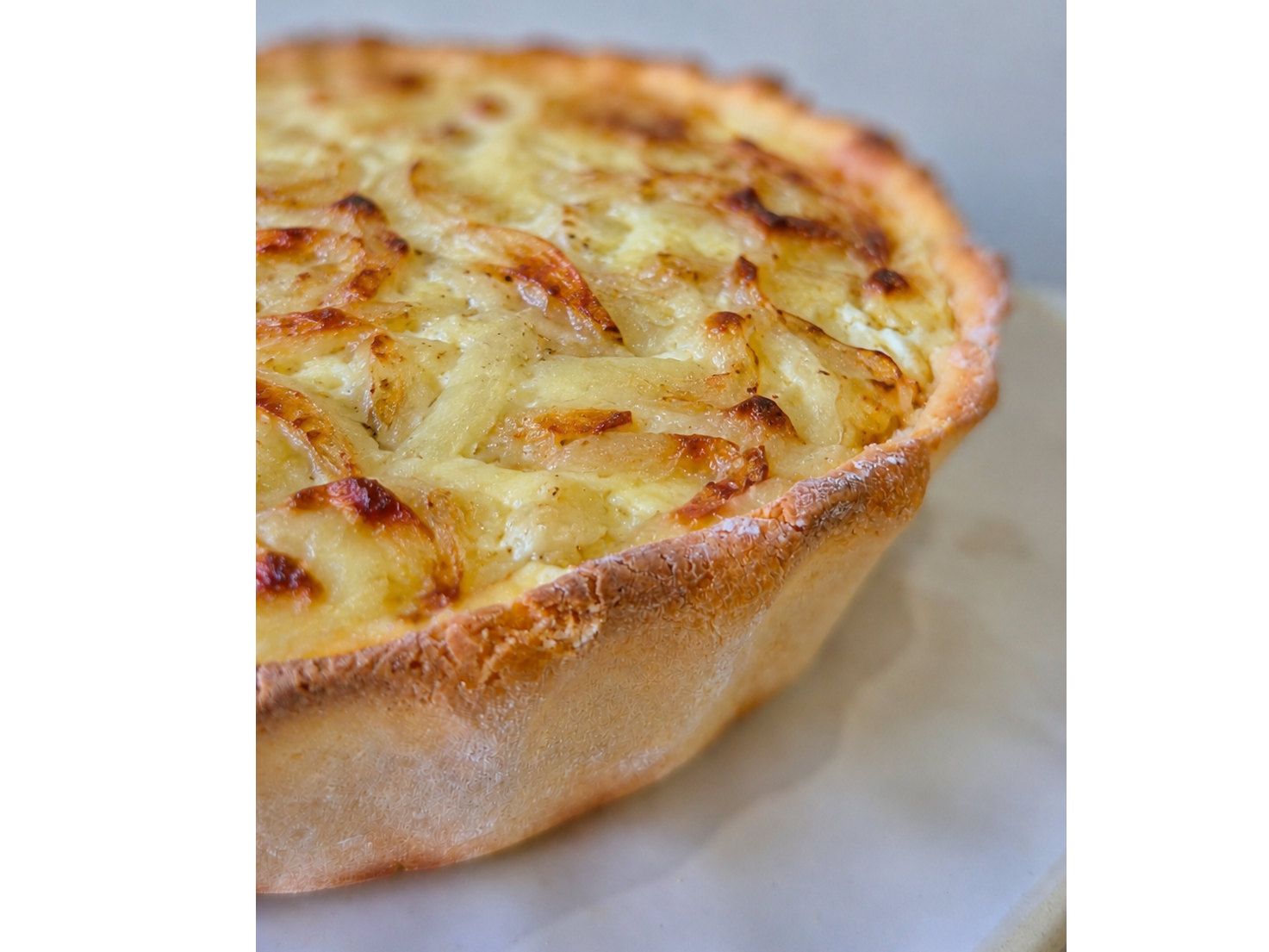 Tarta de cebolla y queso MUNDO SIN TACC
