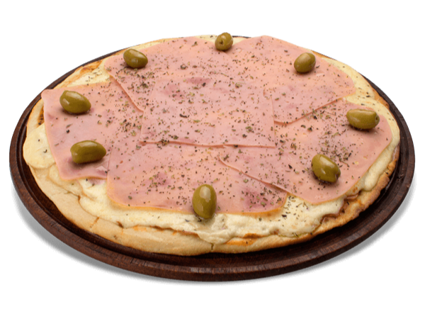 PIZZA DE JAMON Y QUESO